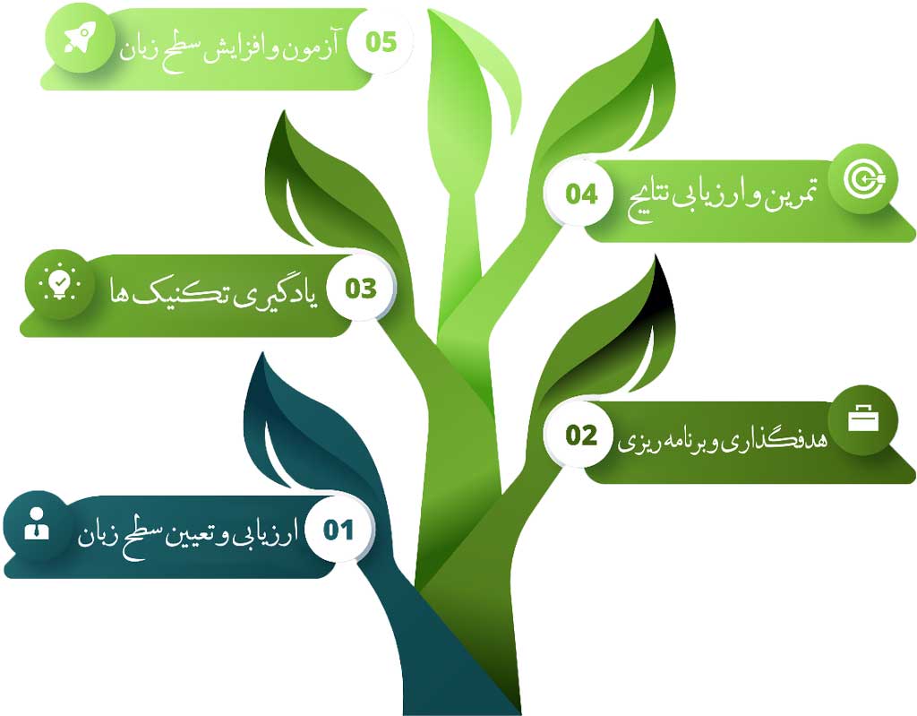 ریدینگ زبان انگلیسی -چارت